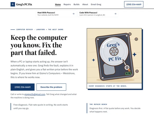 Greg's PC Fix — screenshot