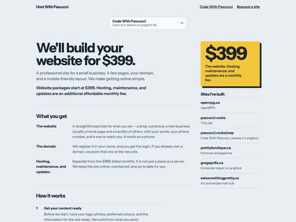 Host With Pascucci — screenshot