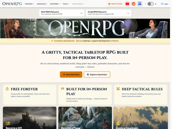 OpenRPG — screenshot
