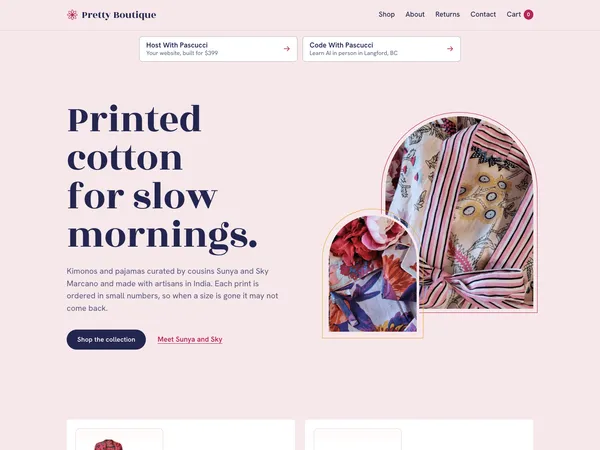 Pretty Boutique — screenshot